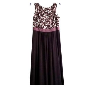 Sleeveless high neck floor length dress